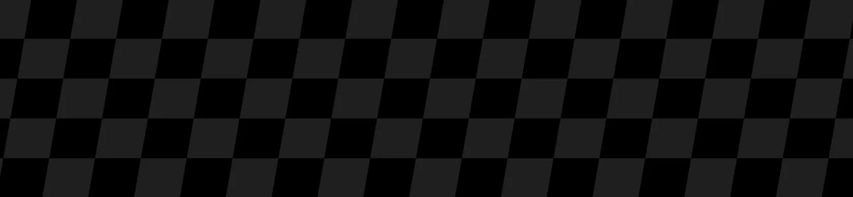A black and dark gray checkered pattern with alternating squares arranged in diagonal rows.